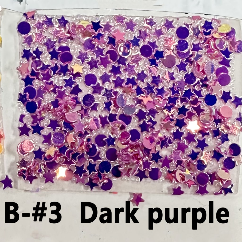 DIY Bling Bling Wraps Tapes with Star Round Shape Flakes for Pen, Around 40*28MM, 78pcs in 1 Sheet, Please Read the Description