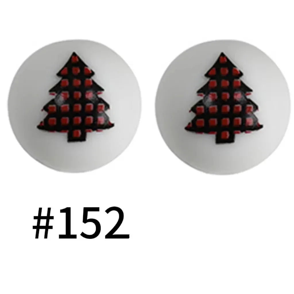 Printed Silicone Beads 15 mm