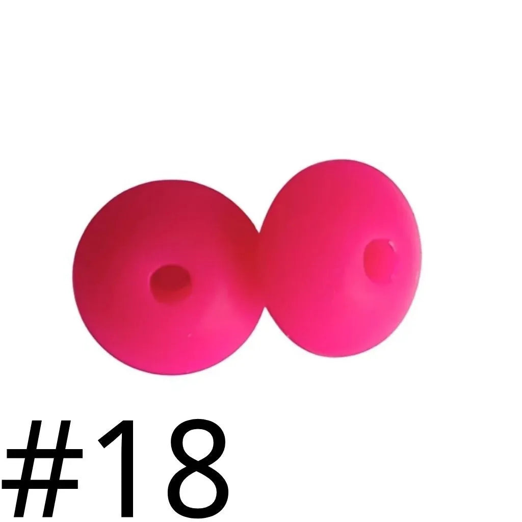 Silicone Lentil Beads 12mm