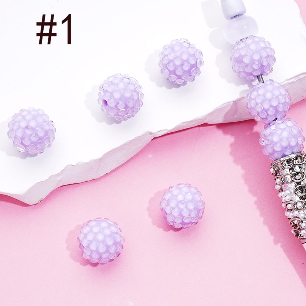 Acrylic Rhinestone Beads, Jelly Color Rhinestones, 16MM
