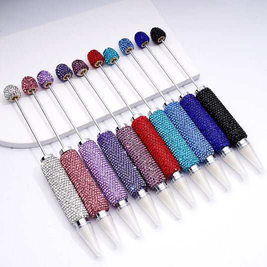Beadable Shiny Rhinestones Clay Wax Tool Pen for Rhinestone Picker Dotting Solid Color, The Wax Head is available to replace, Pls Read the Description