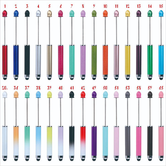 Beadable Stylus Pen, DIY Beadable Stylus Pen for All Touch Screen Devices, Plastic