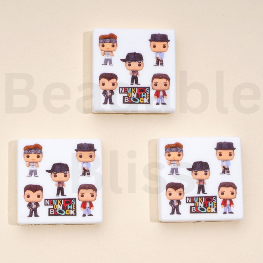 Music Band New Kids on the Bloc Silicone Focal Beads
