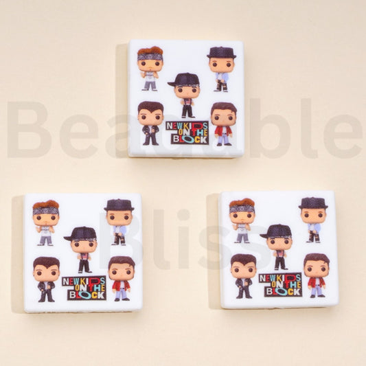 Music Band New Kids on the Bloc Silicone Focal Beads