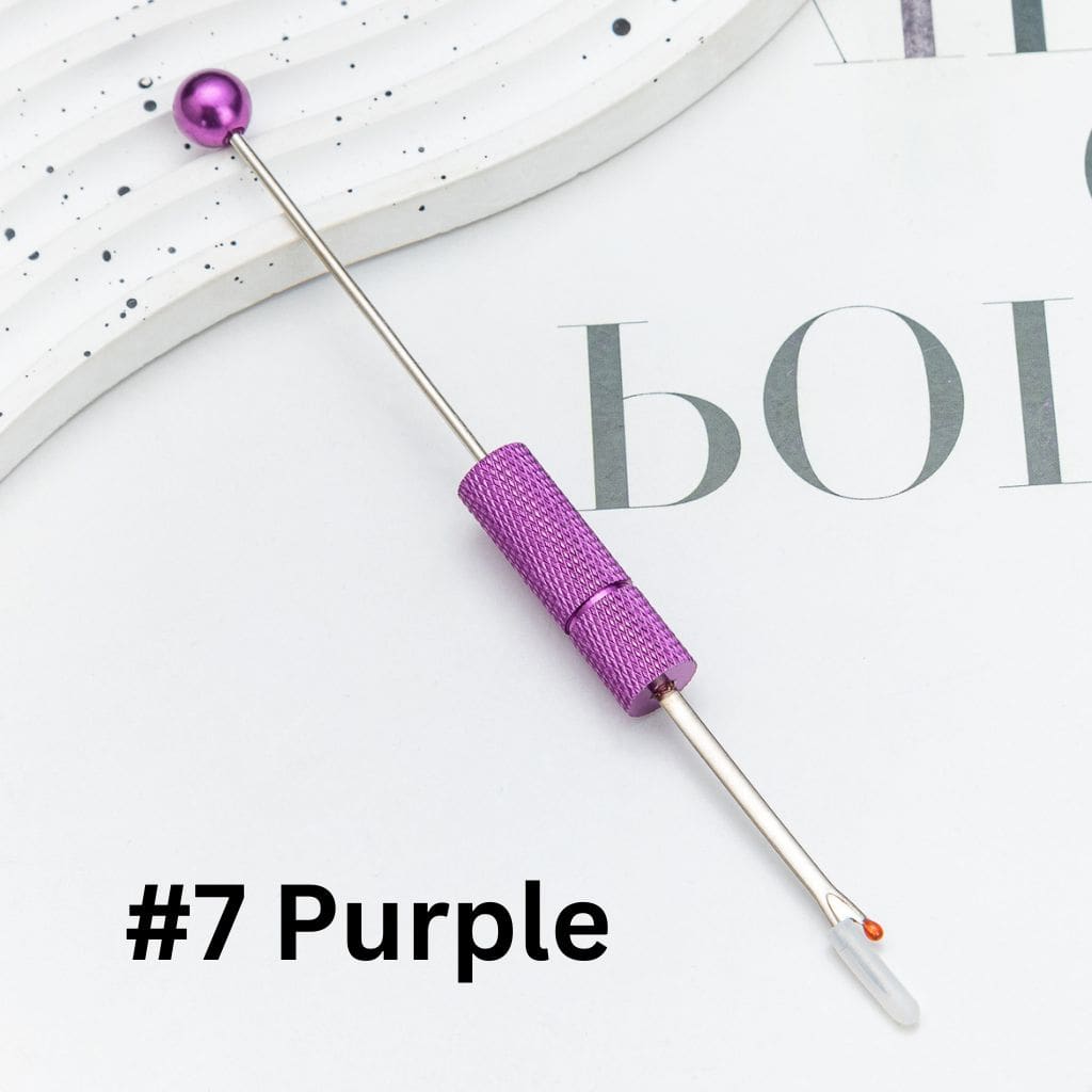 Metal Beadable DIY Seam Ripper, Thread Remover, Stitch Unpicker, Thread Cutter, Wire Picker in Solid Colors, 142mm