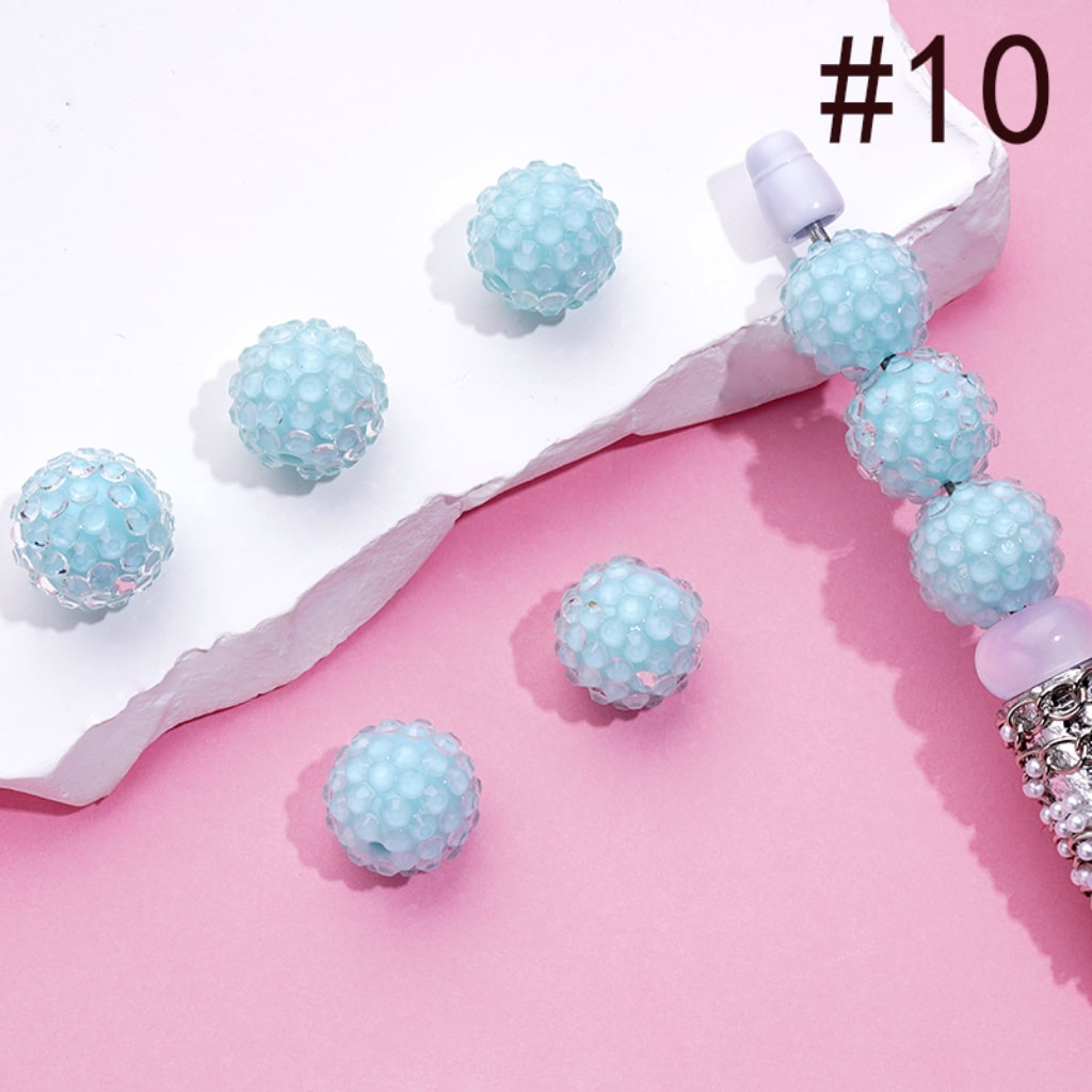 Acrylic Rhinestone Beads, Jelly Color Rhinestones, 16MM