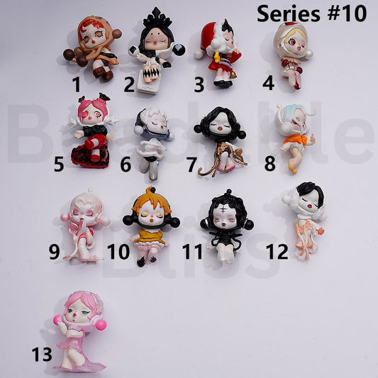 Cute Blind Box Pop Mar Skullpand Image of Realit Series Figures Jewelry Accessories (No Hole)