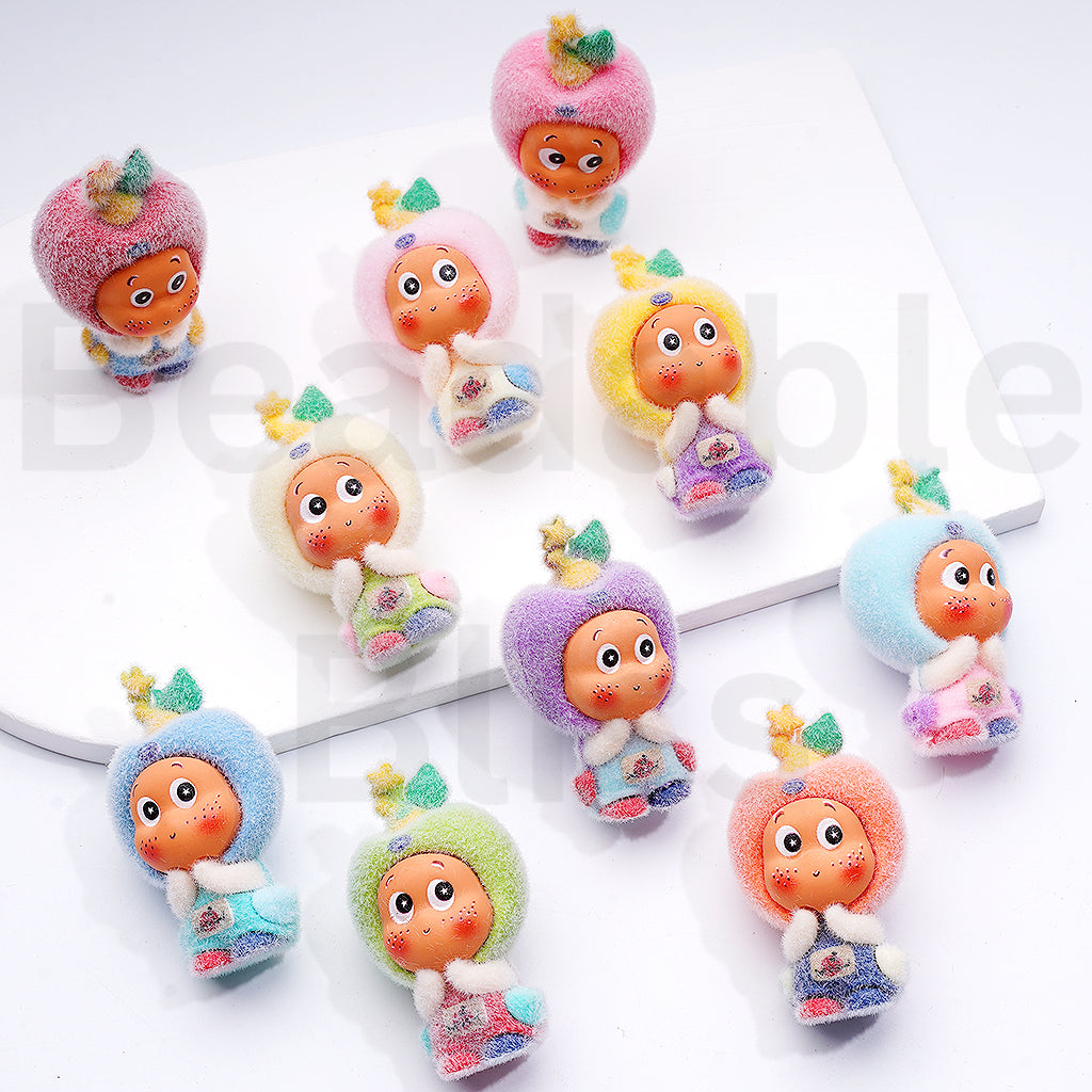 Cute Flocked We are Twinkl Twinkl Series Figures Pop Mar Acrylic Beads Pen Topper Pendants Jewelry Accessories,49*28MM