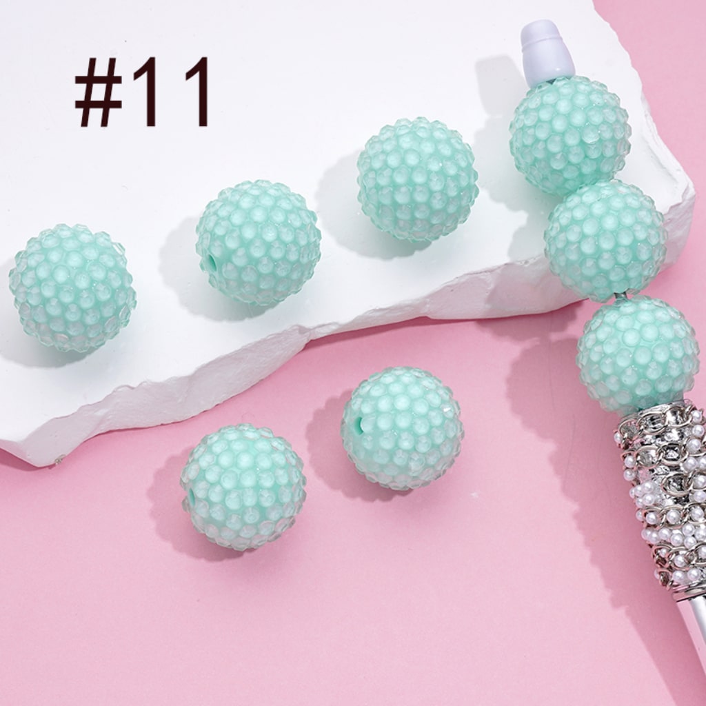 Acrylic Rhinestone Beads, Jelly Color Rhinestones, 20MM