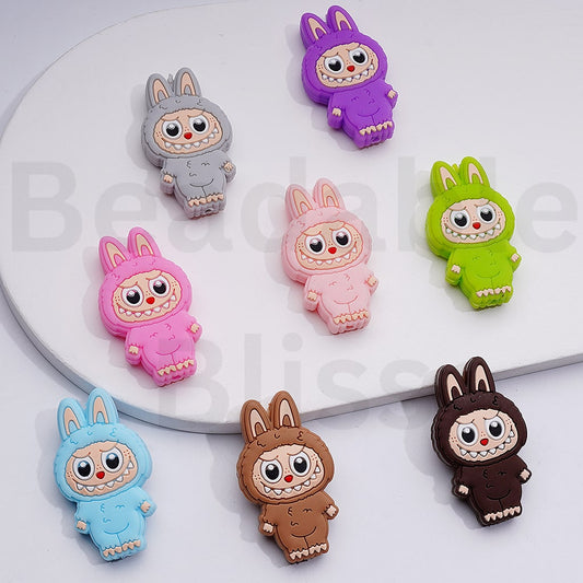 Cute Labub Monster Po Mar Silicone Focal Beads