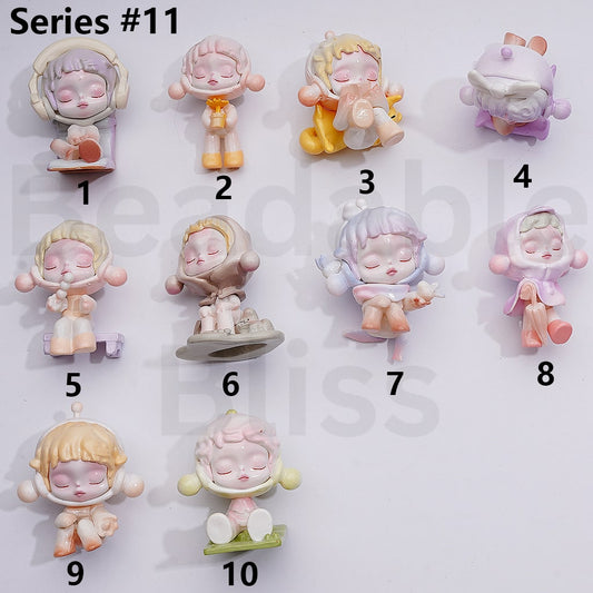 Cute Blind Box Pop Mar Skullpand Temperatur Series Figures Jewelry Accessories (No Hole)