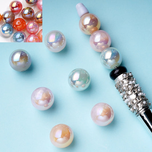 ライトバリエーションカラーチェンジアクリルビーズ、ランダムミックス、16MM