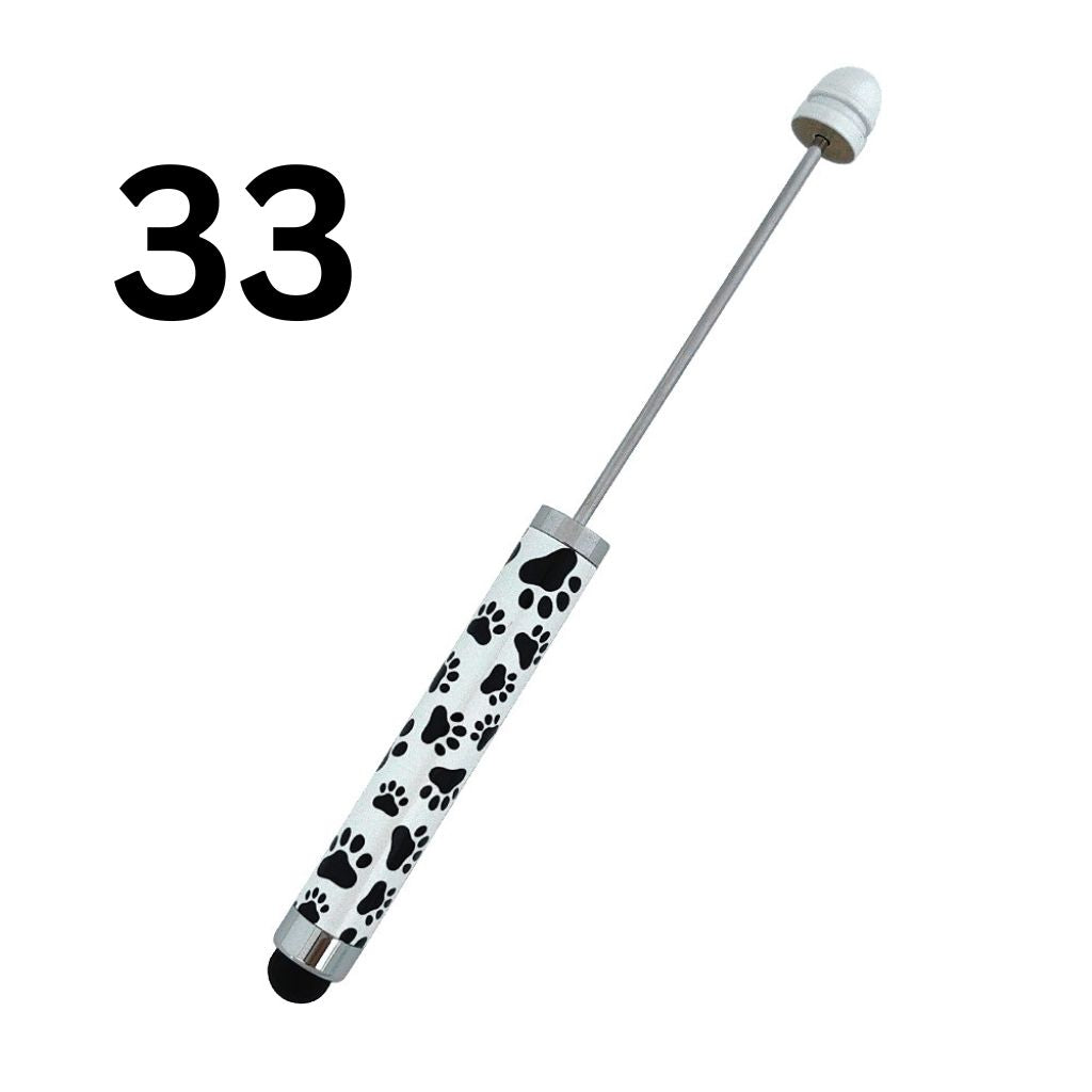 Metal Beadable Stylus Pens, Printed and in Solid Colors, Touch Screen Pens for Smart Devices