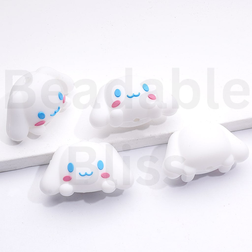 Silicone Focal Beads 3D Sanri Series Keropp Kurom Ba Badtz-Mar My Melod Hello Kitt Po Po Puri Cinnamorol