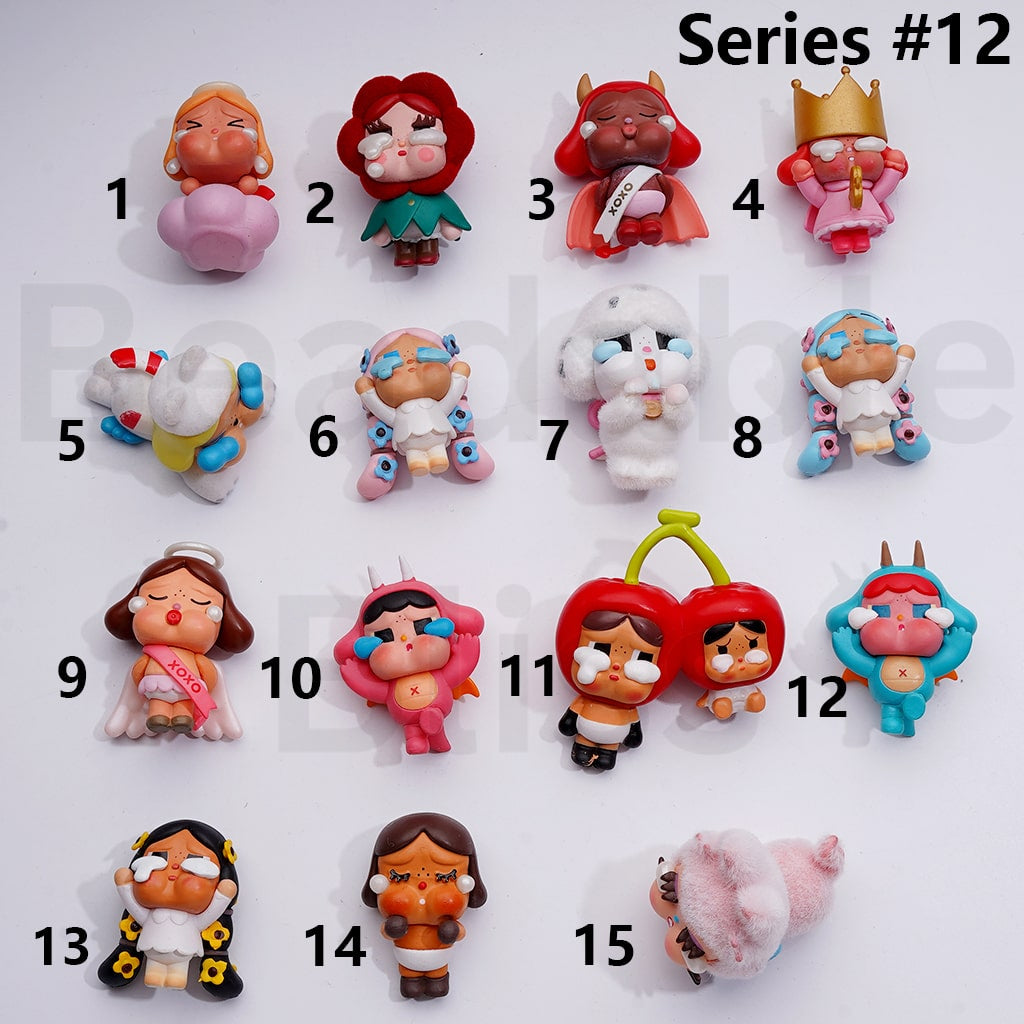 Cute Blind Box Pop Mar Crybab Crying for Lov Series Figures Jewelry Accessories (No Hole)