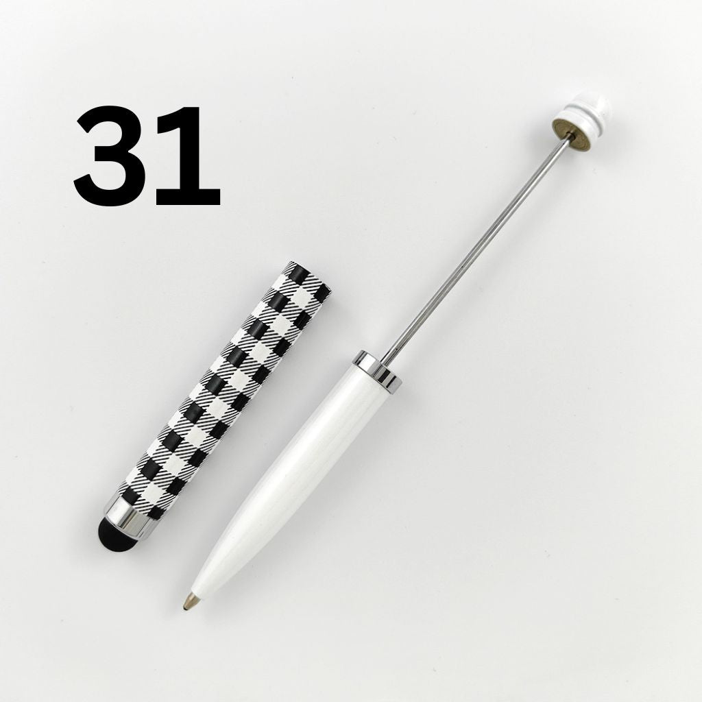 Metal Beadable Stylus Pens, Printed and in Solid Colors, Touch Screen Pens for Smart Devices