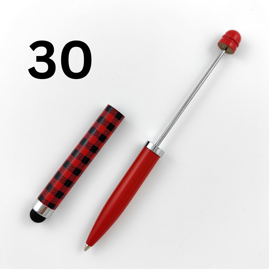 Metal Beadable Stylus Pens, Printed and in Solid Colors, Touch Screen Pens for Smart Devices