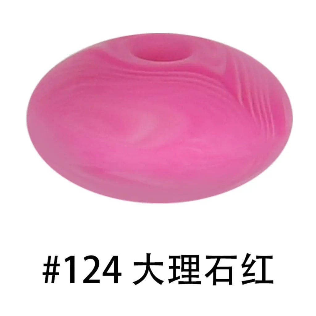 Silicone Lentil Beads Spacers Saucers 12mm