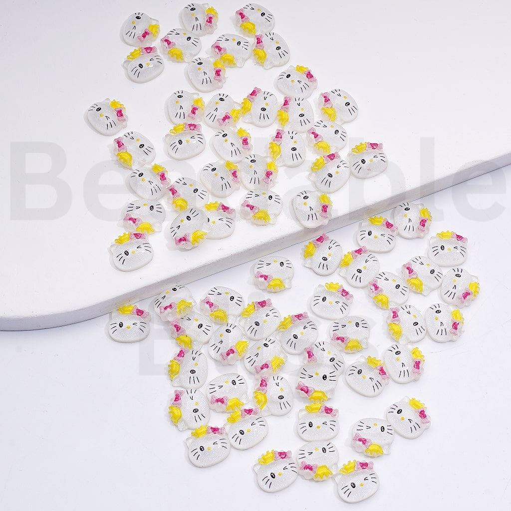 DIY Mini Cute Sanri Kurom Hello Kitt Cinnamorol for Beads Jewelry Accessories, Random Mix