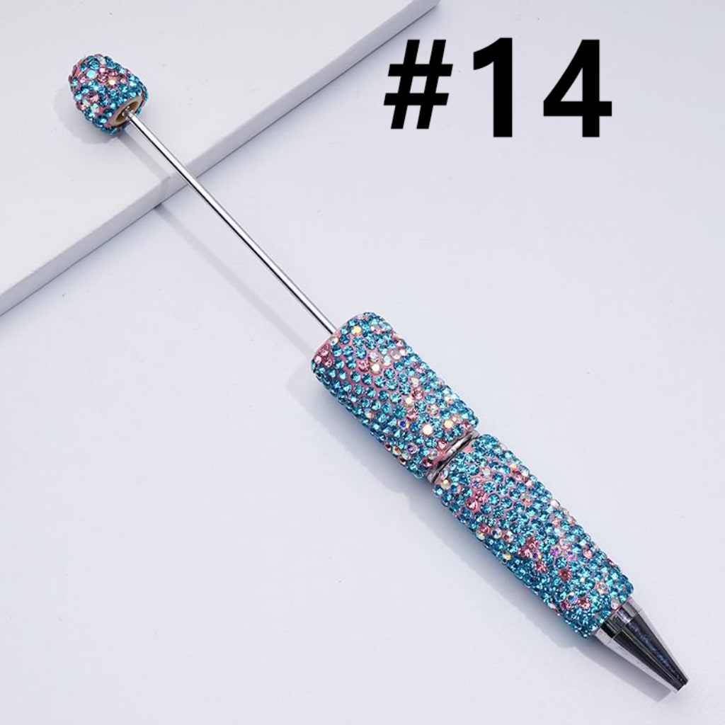 Beadable Rhinestones Pen, Bling Bling Style Fancy Beaded Pens