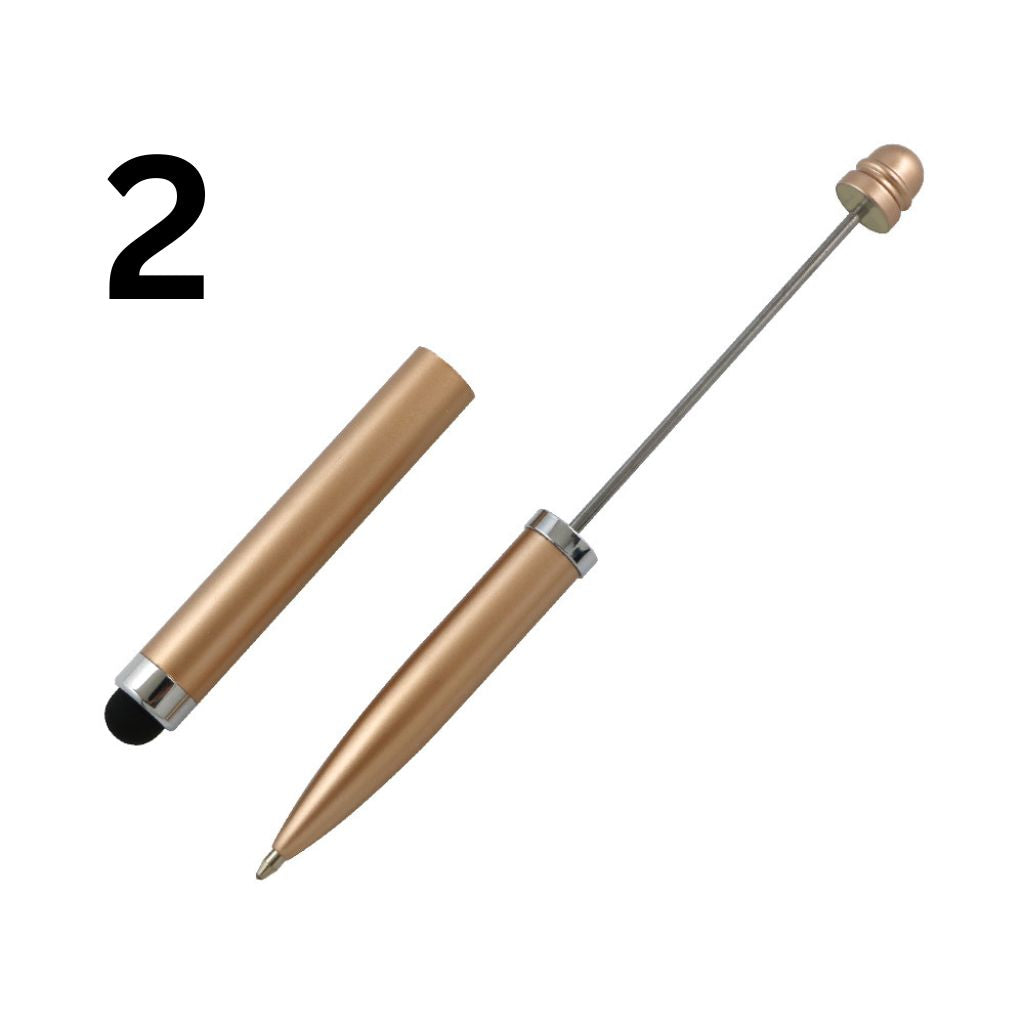 Metal Beadable Stylus Pens, Printed and in Solid Colors, Touch Screen Pens for Smart Devices