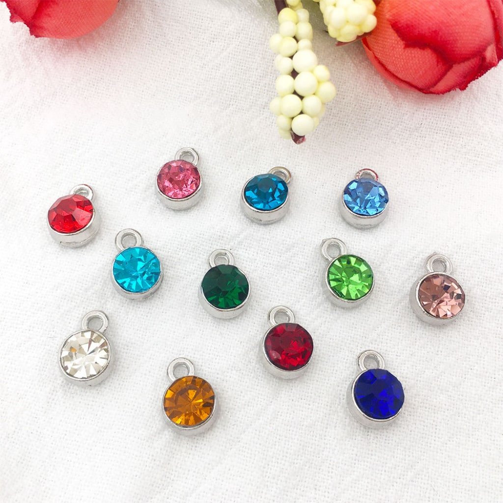 Rhinestones Alloy Pendants and Charms 60 pieces