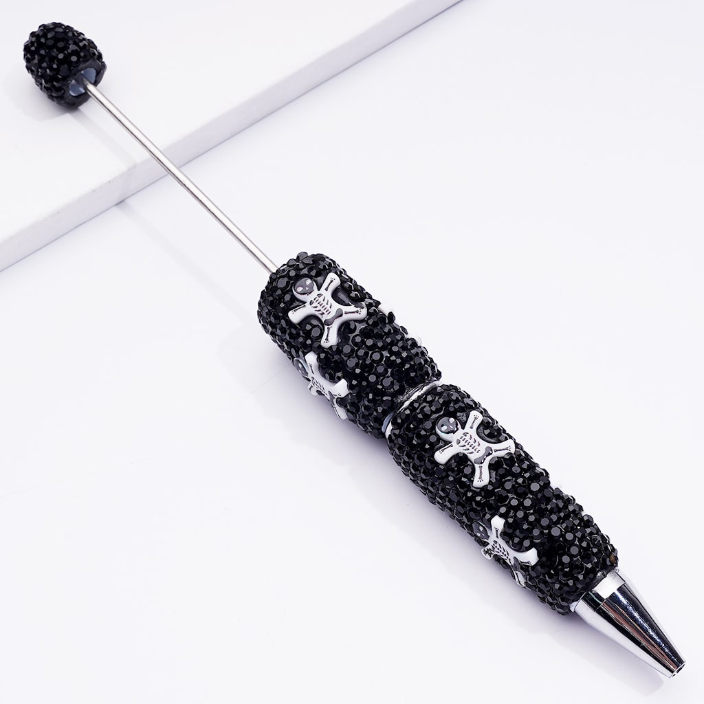 Halloween Sereis Ghost Pumpkin Clown Black Rhinestones Beadable Clay Pens