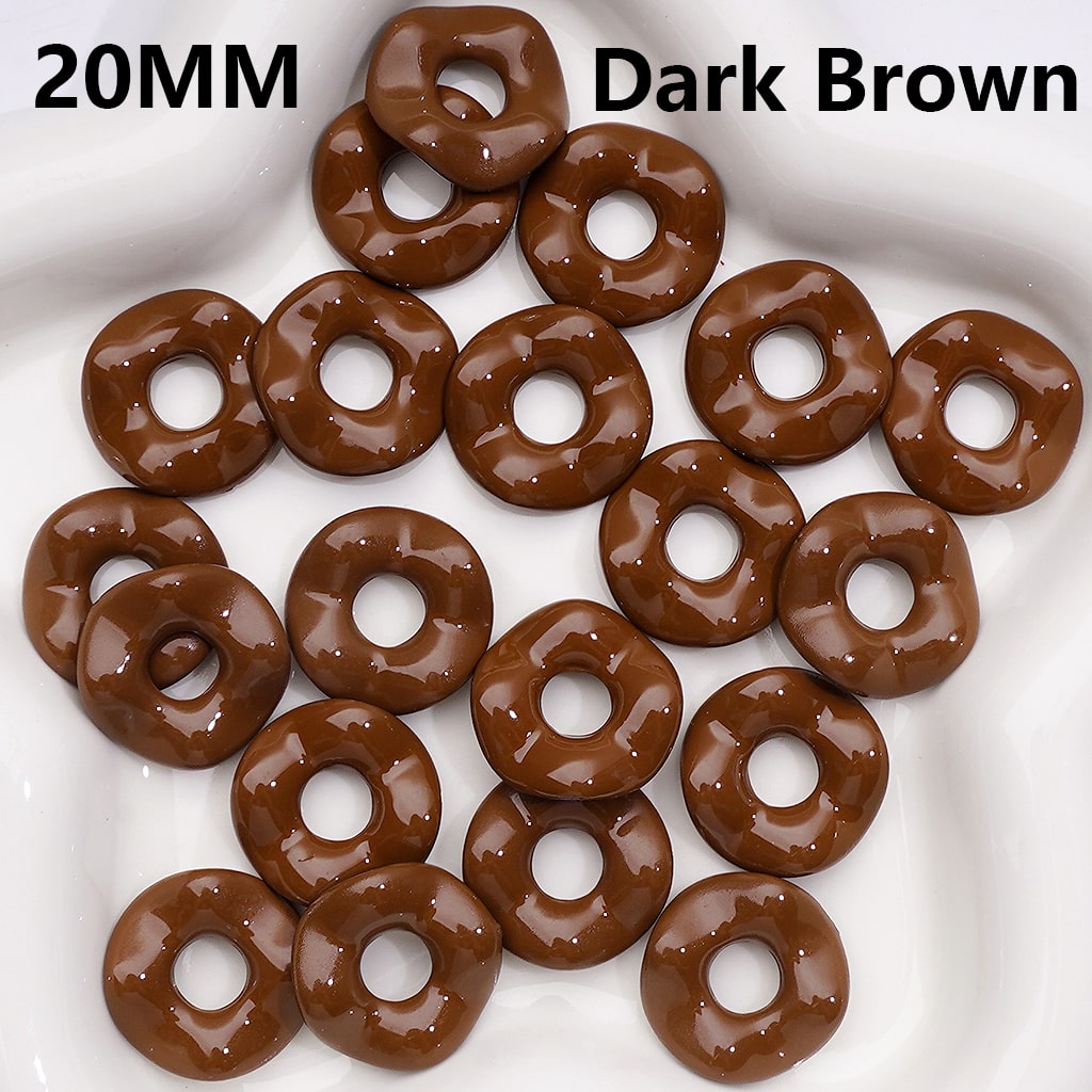 Multi-Color Large Hole Wave Shape Spacer Acrylic Beads, 20MM (Single Color is available for 500pcs(Whole Bag))