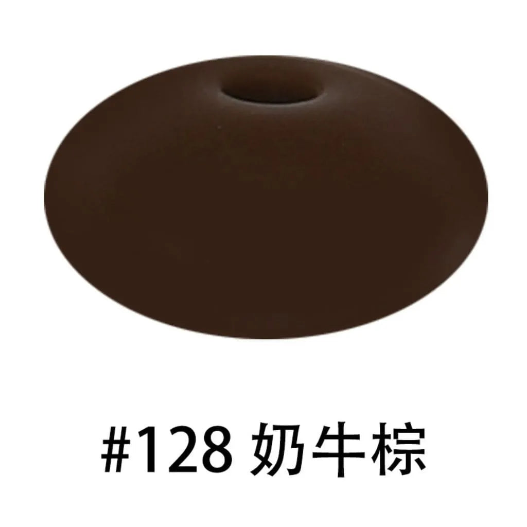 Silicone Lentil Beads Spacers Saucers 12mm