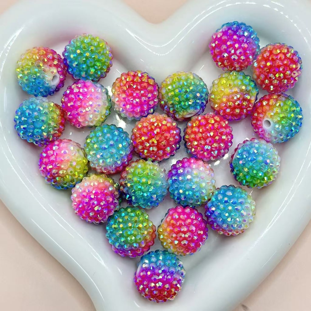 One Colorful R Bead High-Quality Rhinestone Beads in Colors, Shapes & Sizes – Beadable Bliss