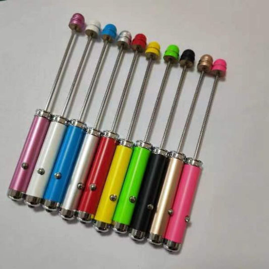 Metal Beadable Flashlight with Led Light, ''NOT A PEN'',  PLEASE READ DESCRIPTION