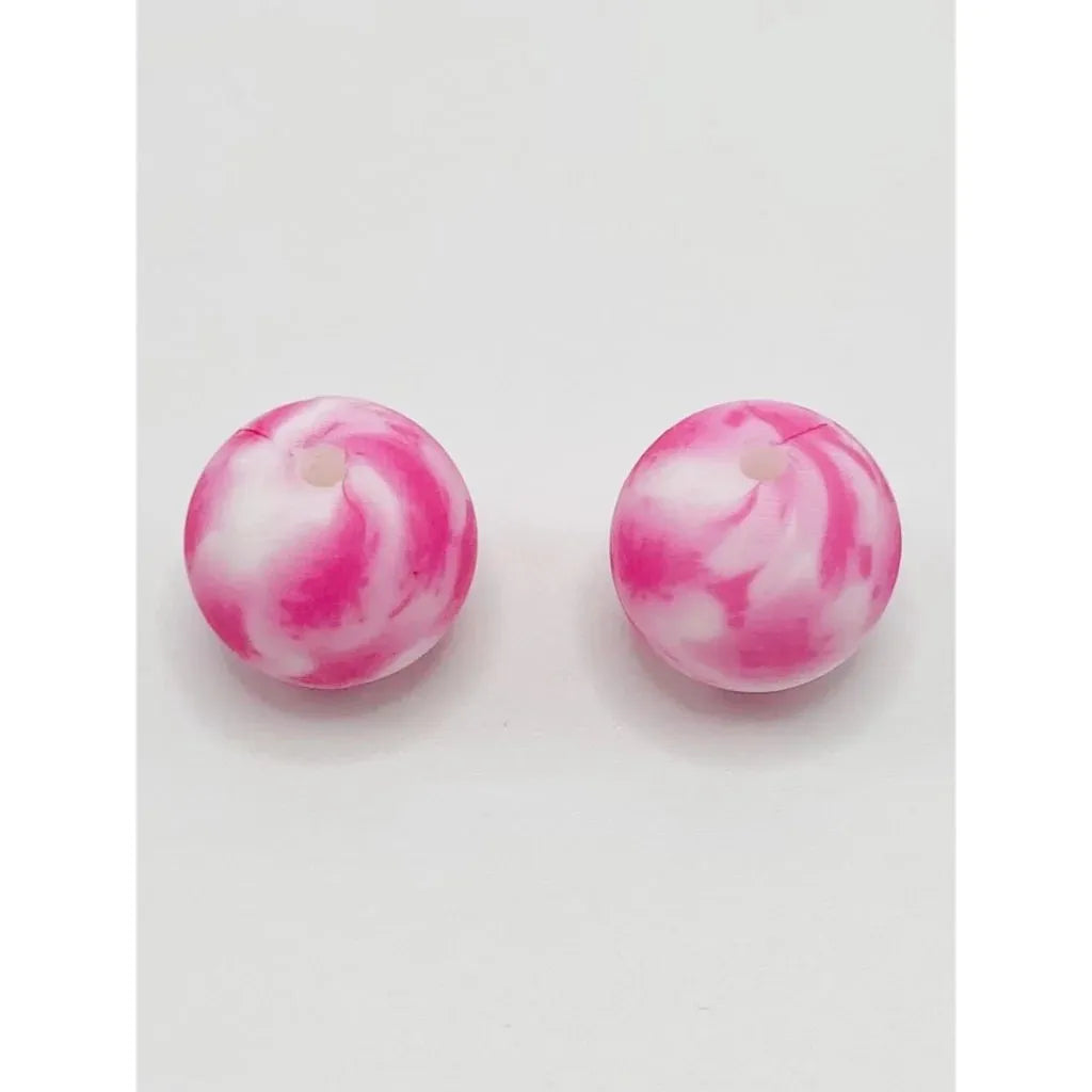 Printed Silicone Beads 15 mm