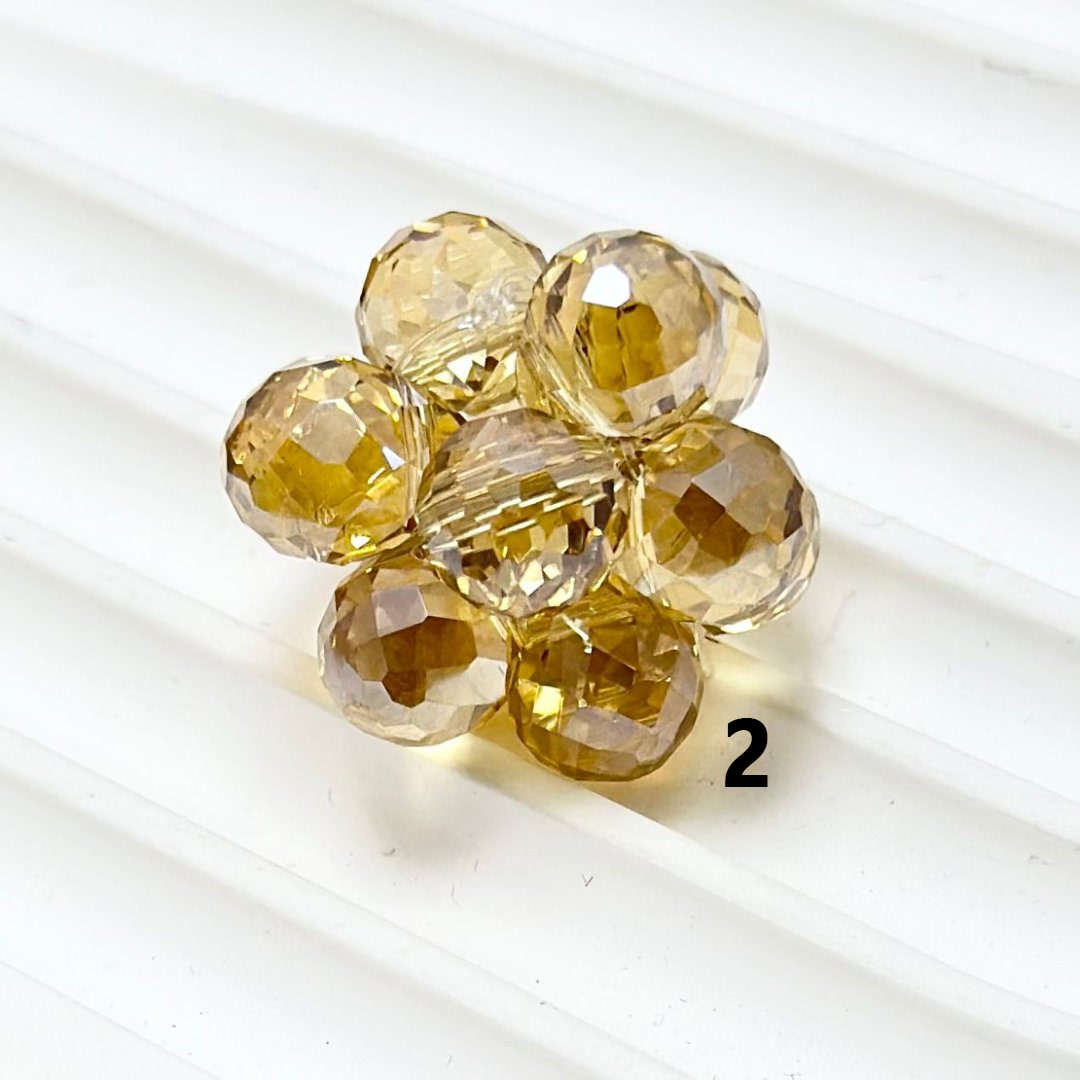 Bling Bling Colorful Water Drop Shape Rhinestones Knots Beads, Around 20MM