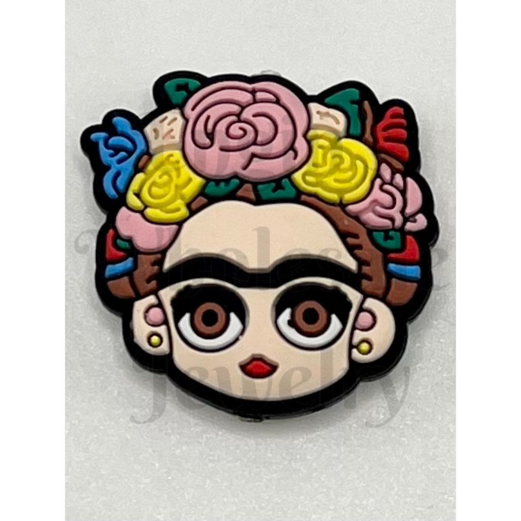 Frida Mexican Painter Silicone Focal Beads