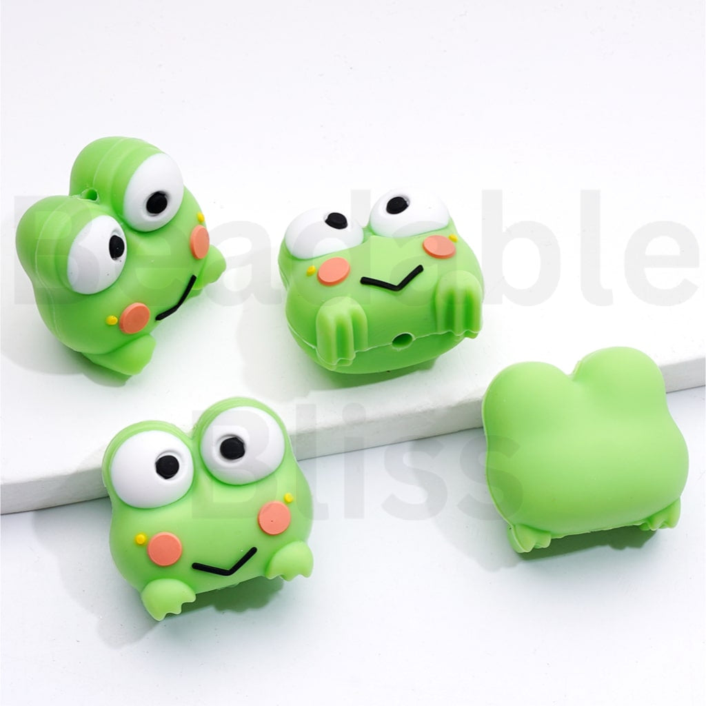 Silicone Focal Beads 3D Sanri Series Keropp Kurom Ba Badtz-Mar My Melod Hello Kitt Po Po Puri Cinnamorol