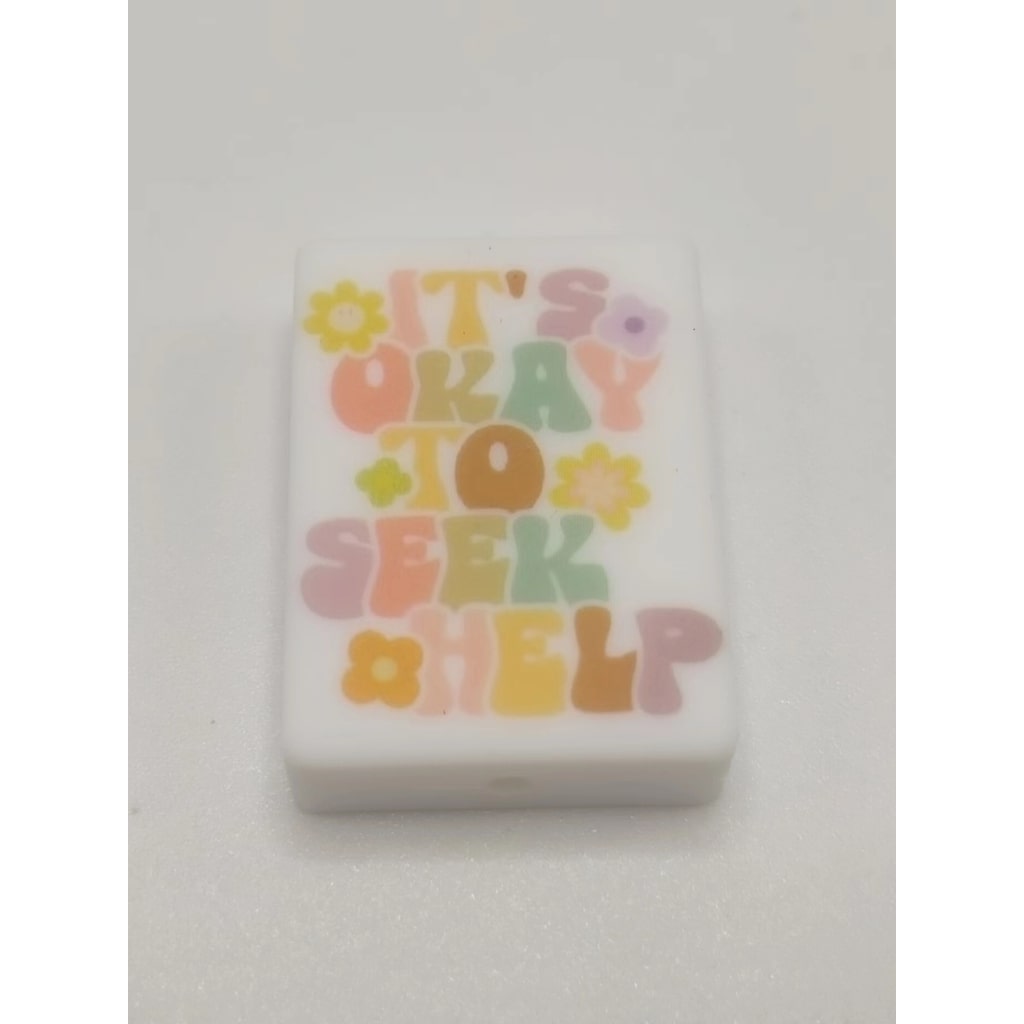 It's Okay to Seek Help Silicone Focal Beads