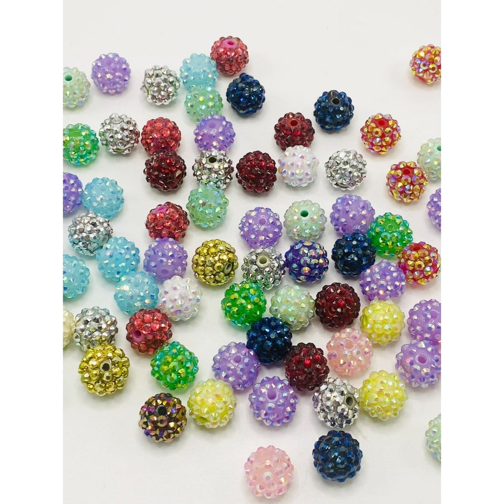Rhinestones Beads, Acrylic, 12mm, 14mm, 16mm, 20mm – Beadable Bliss