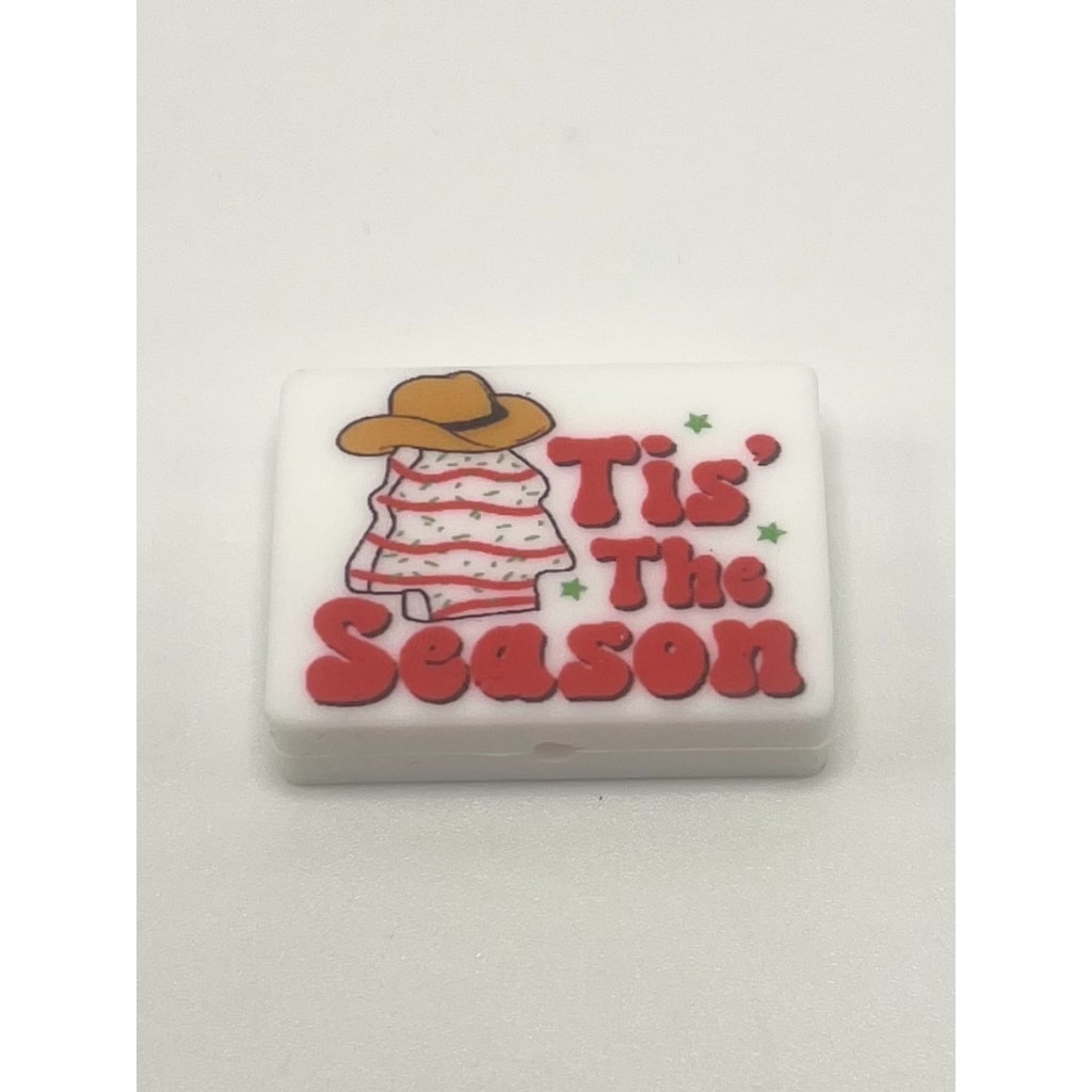 Little Debbie Christmas Tree Cake Tis' The Season Silicone Focal Beads