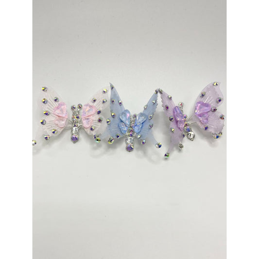 Fluttering Butterfly with Rhinestones
