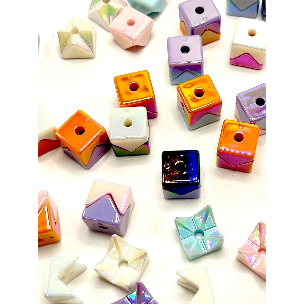 Square Shape with Glow in the Dark Luminous, 12mm by 16mm