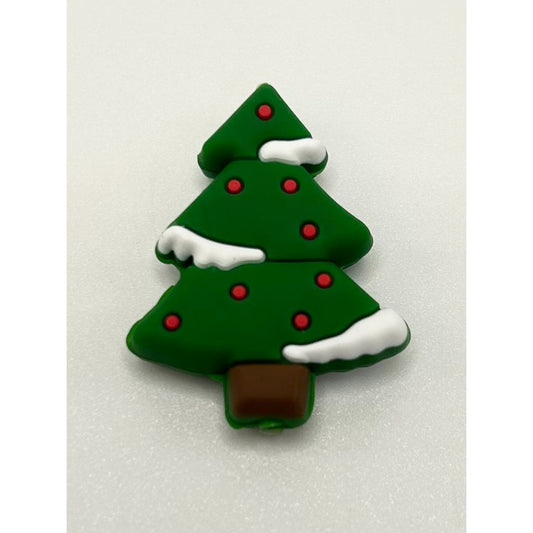 グリーン クリスマス ツリー シリコーン フォーカル ビーズ