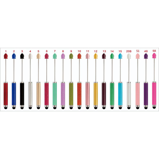 13 Pieces Metal Beadable Pens For Diy Ppl Beads Pens Ballpoint Pen