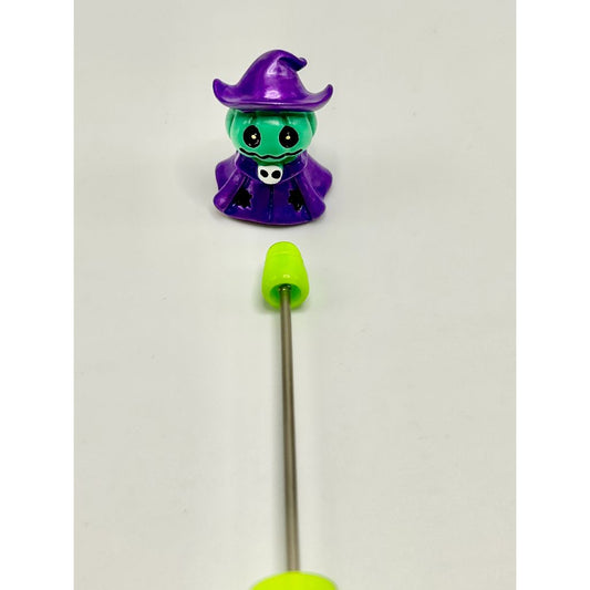 Halloween Ghost with Purple Hat Pen Toppers (Without Hole)