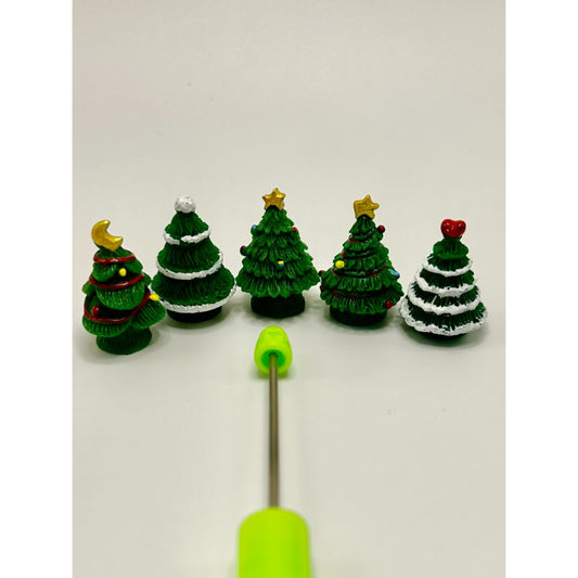 Green Christmas Tree Pen Toppers (Without Hole), Random Mix