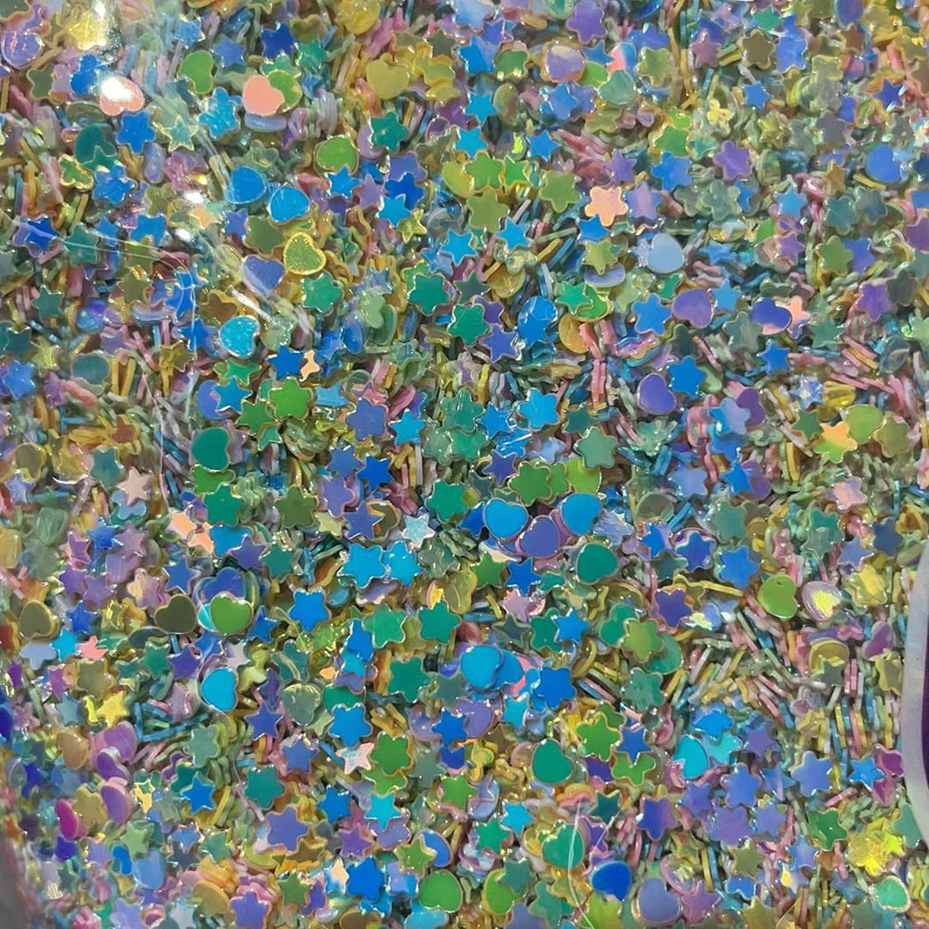 ハート＆星＆花型紙ふぶき ランダムミックス