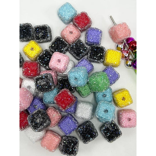 Square Cube Sugar Beads Acrylic Beads 16mm SB