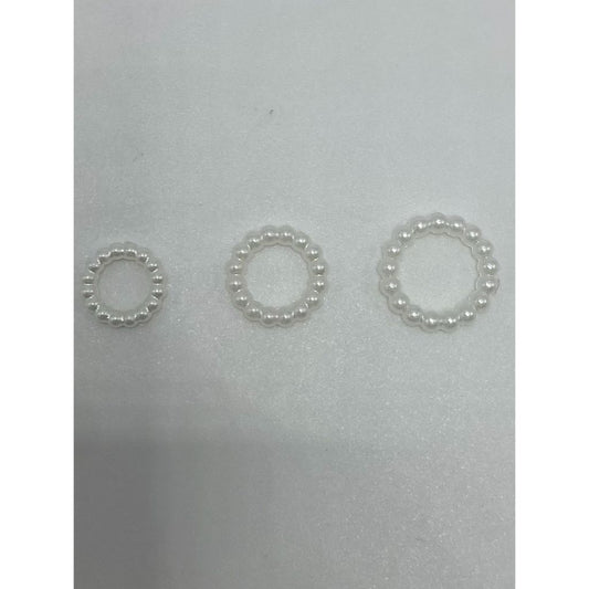 Acrylic Pearl Spacers White, 10mm, 12mm, 14mm