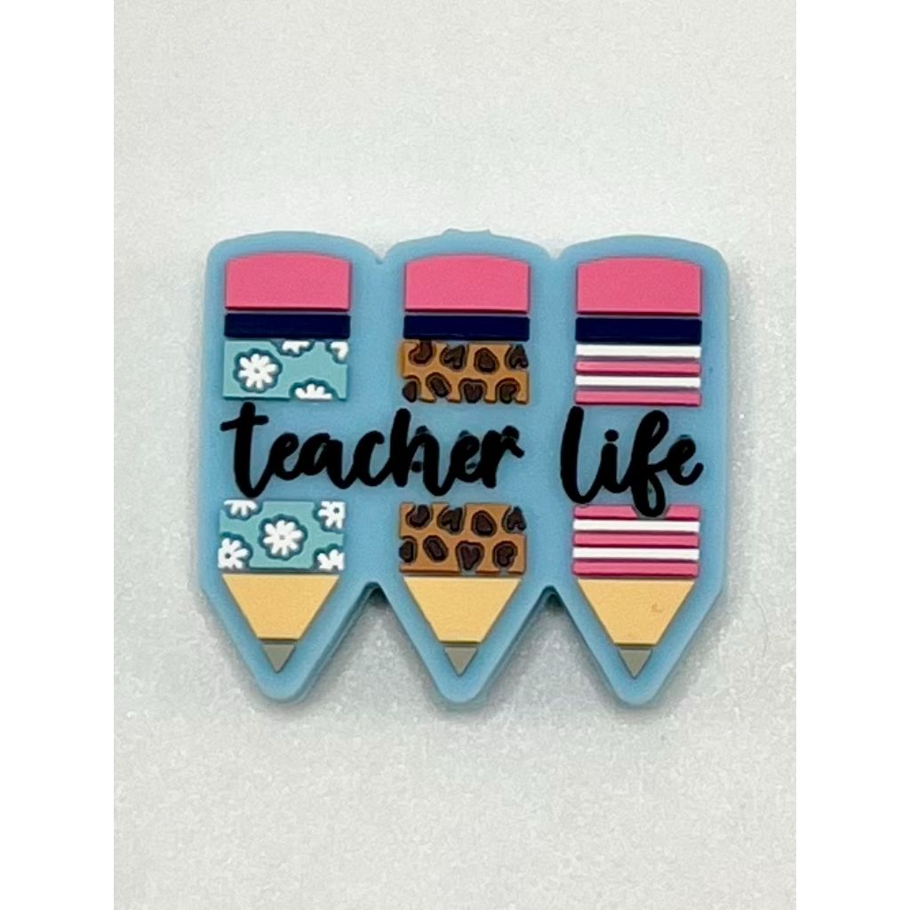Teacher Life Silicone Focal Beads