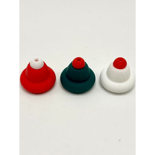 Beanie Christmas Hat Silicone Focal Beads