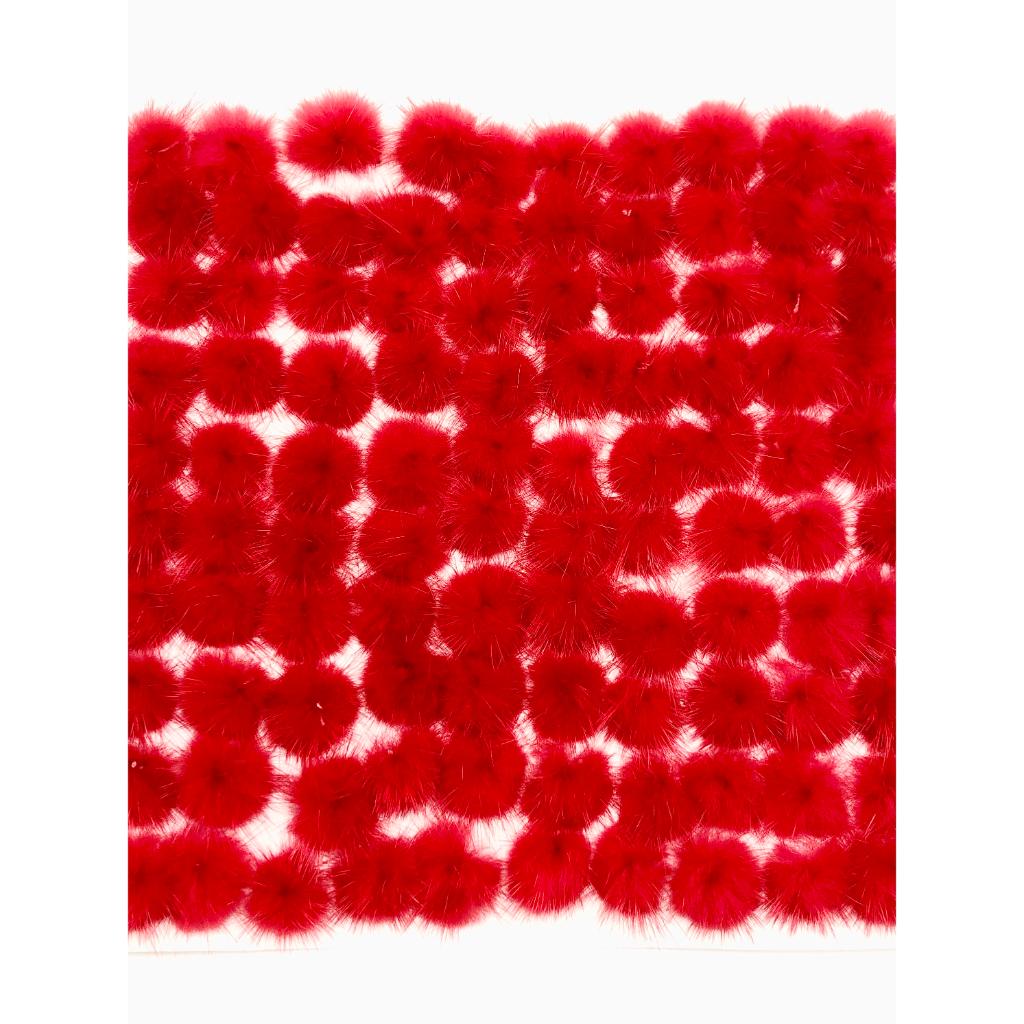 Pom Pom Fluffy Balls in Solid Colors